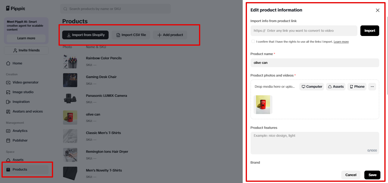 Pippit e-commerce integration