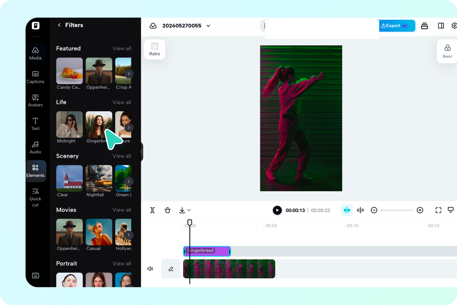 Step 2: Generate your cinematic video