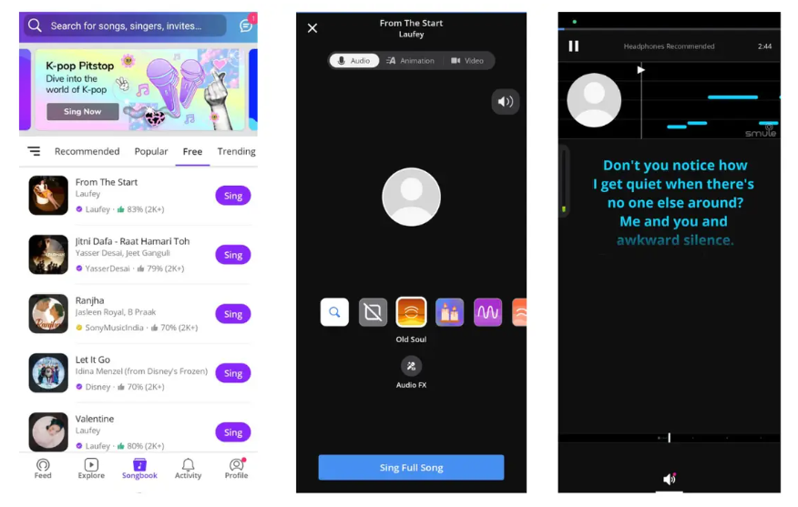 แอปพลิเคชันมือถือ Smule