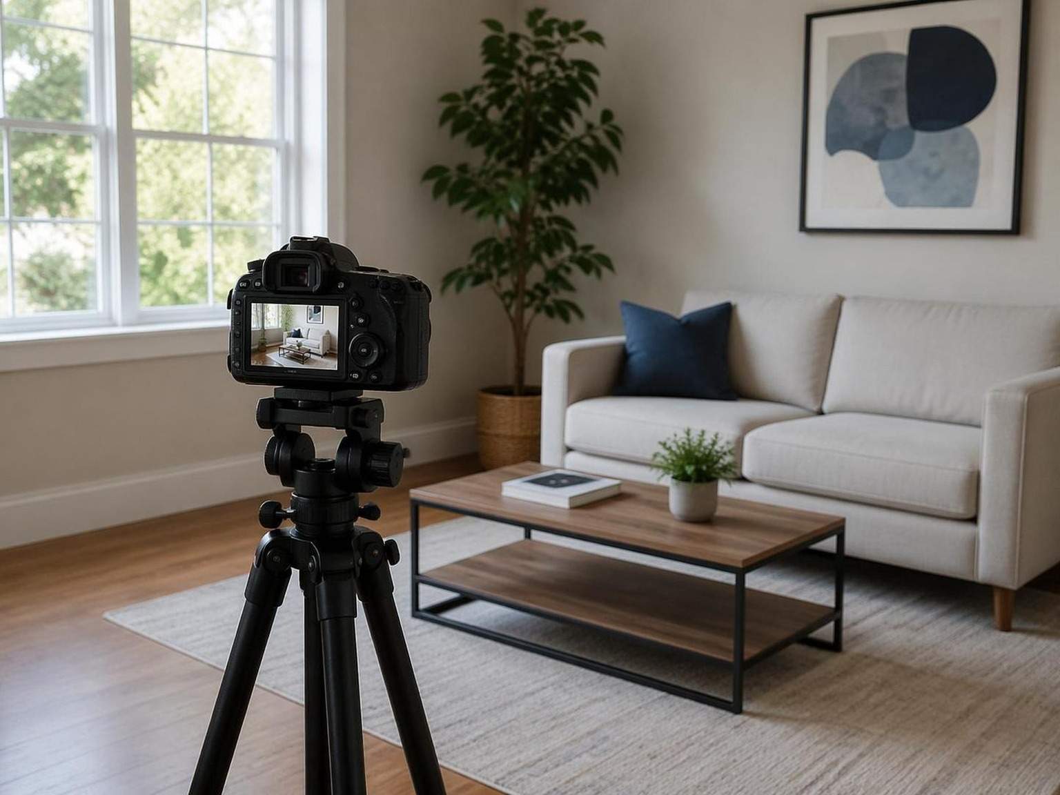 Dreamina remove tripod from video prompt example 1: Clean the main distraction