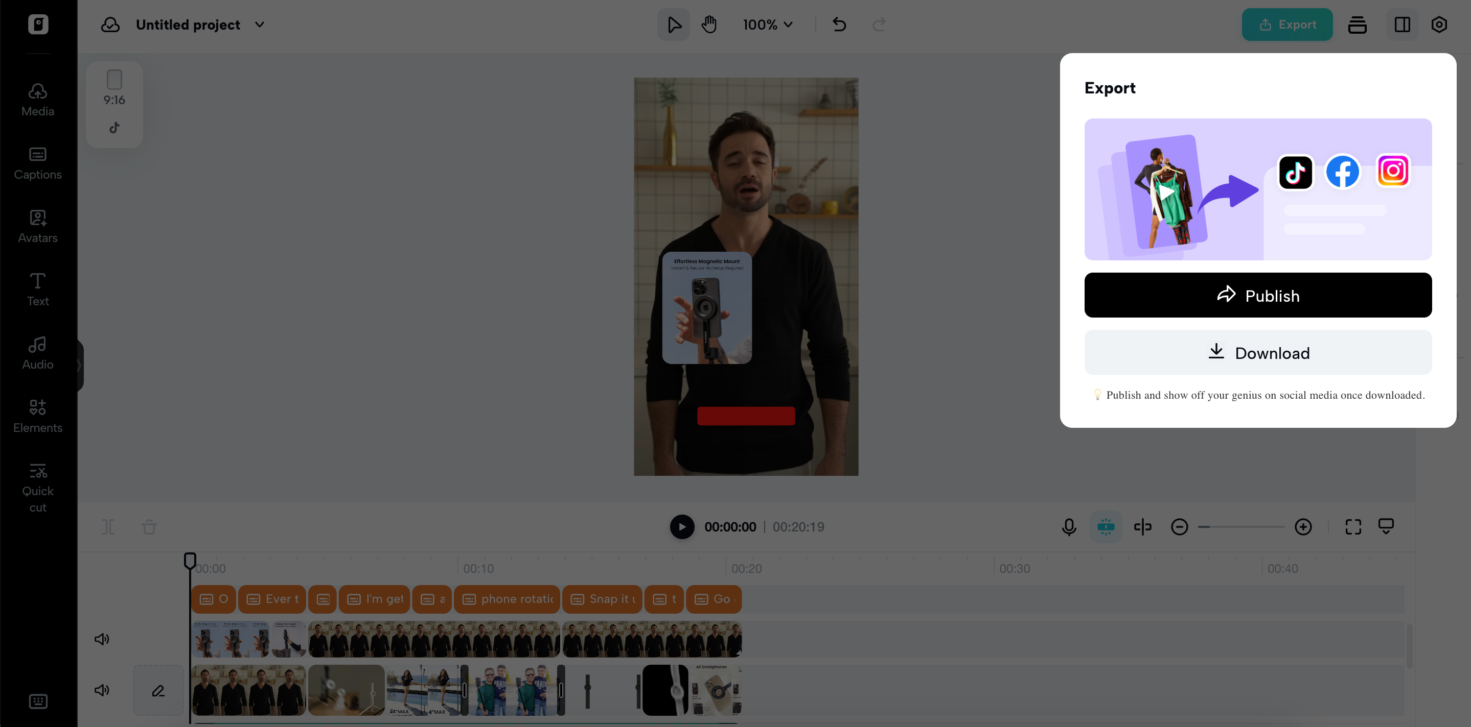 Export your video