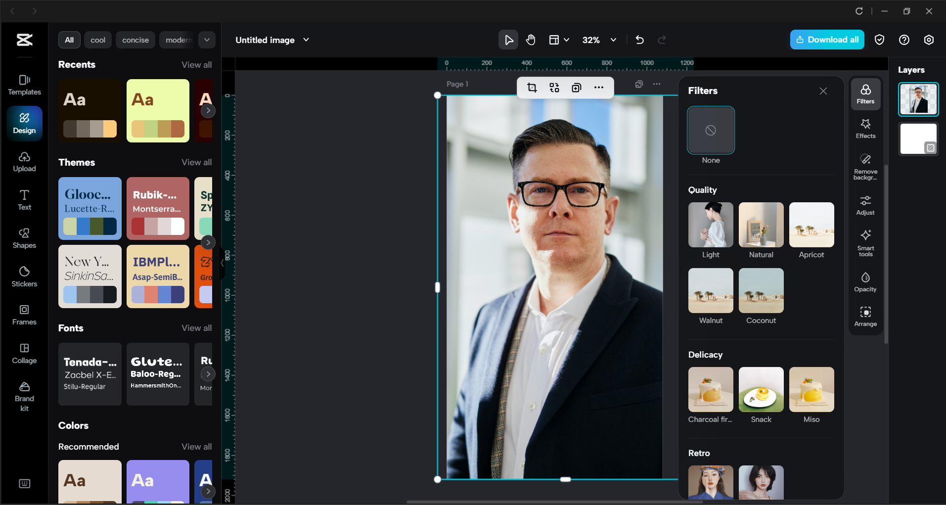Schnittstelle des CapCut Desktop-Video-Editors - einer der besten Foto-Editoren