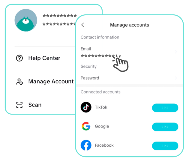 Check your login method on CapCut mobile app