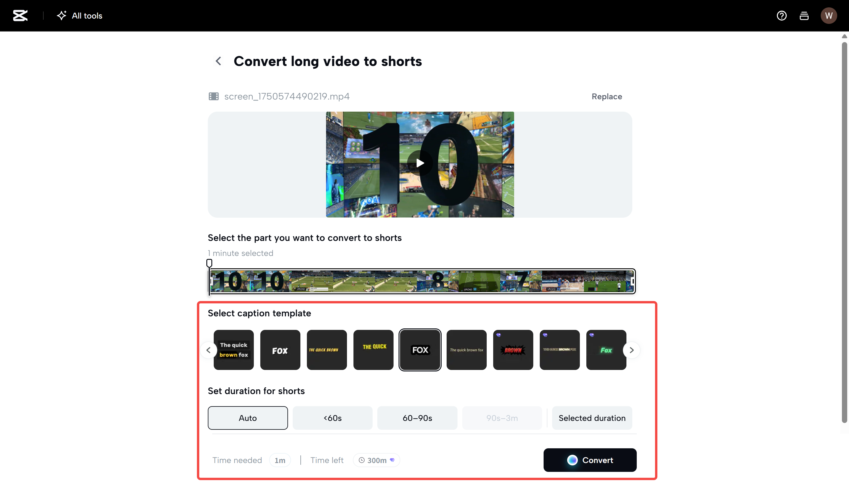 Videonuzu CapCut Web'e yükleyin