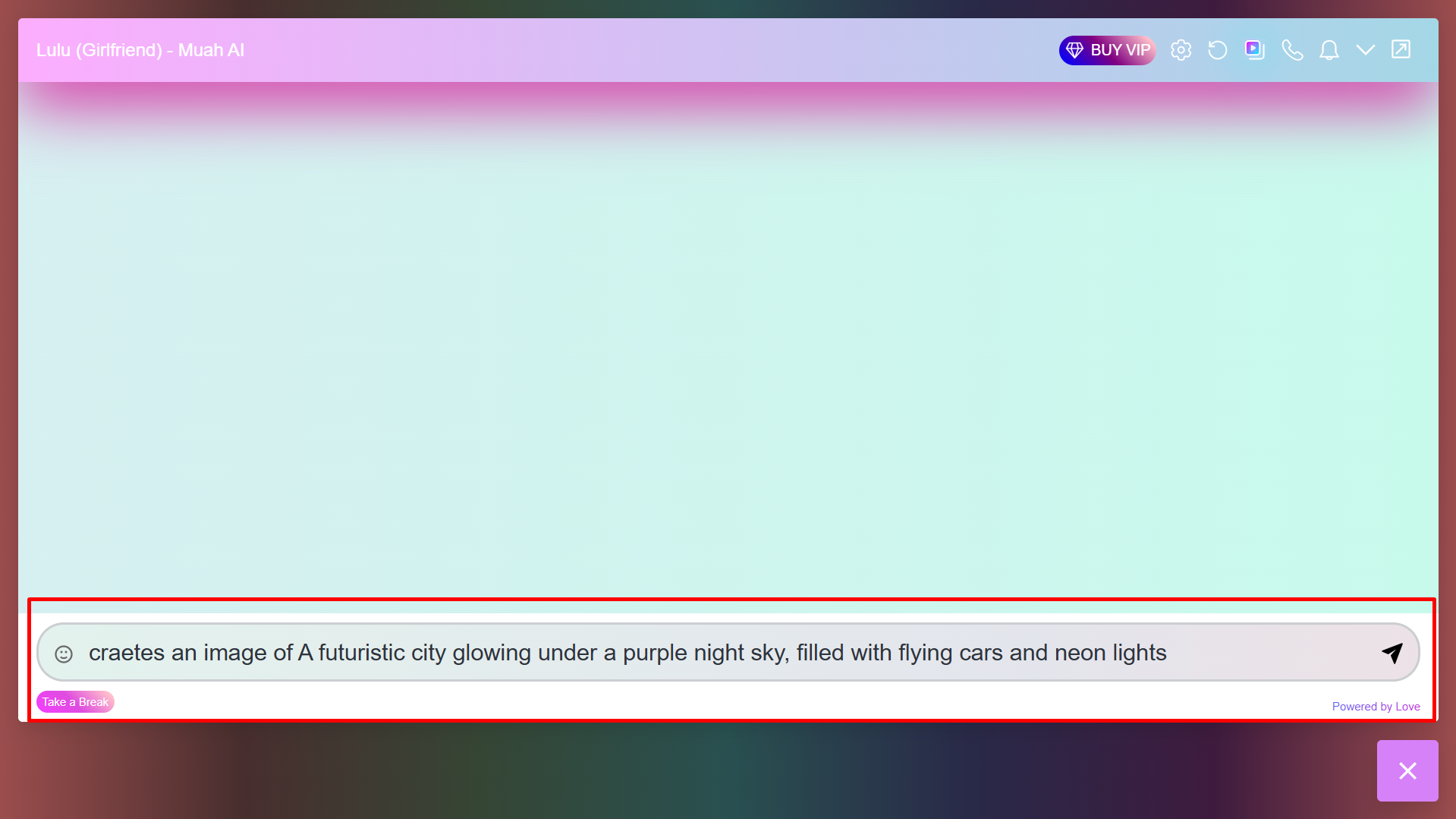 Start chatting and generating content