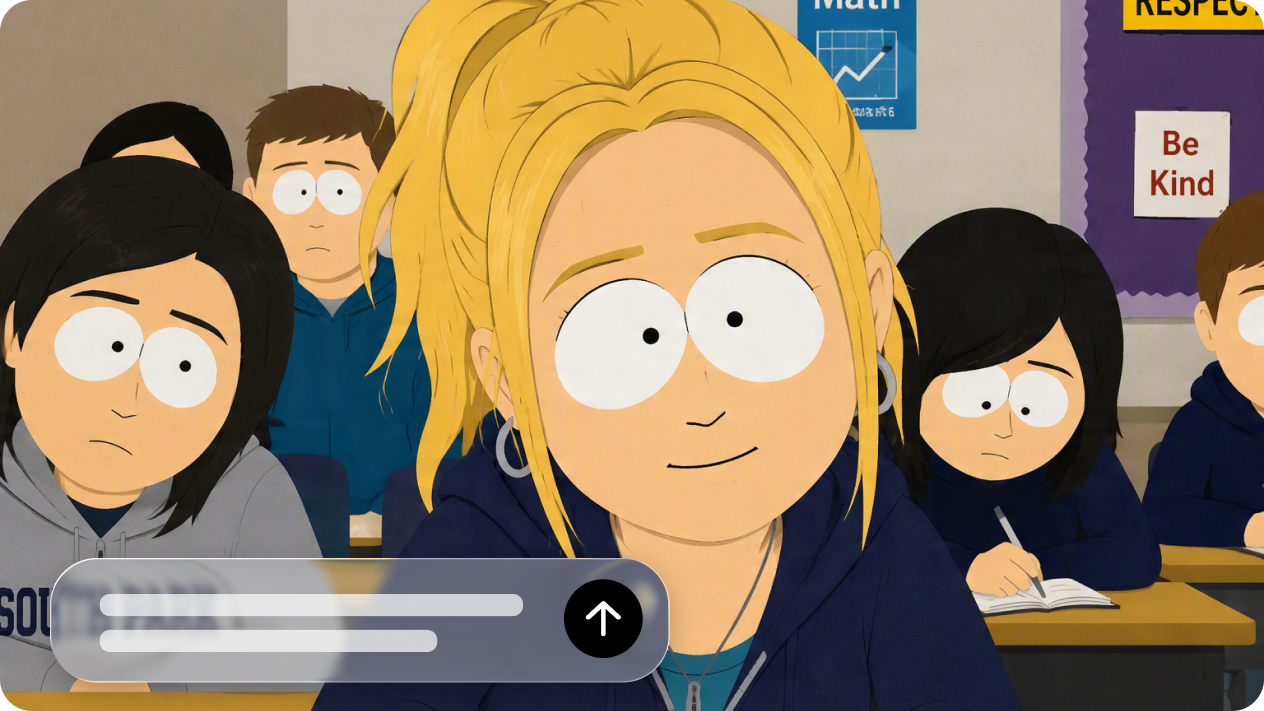 Generate an original South Park character from text