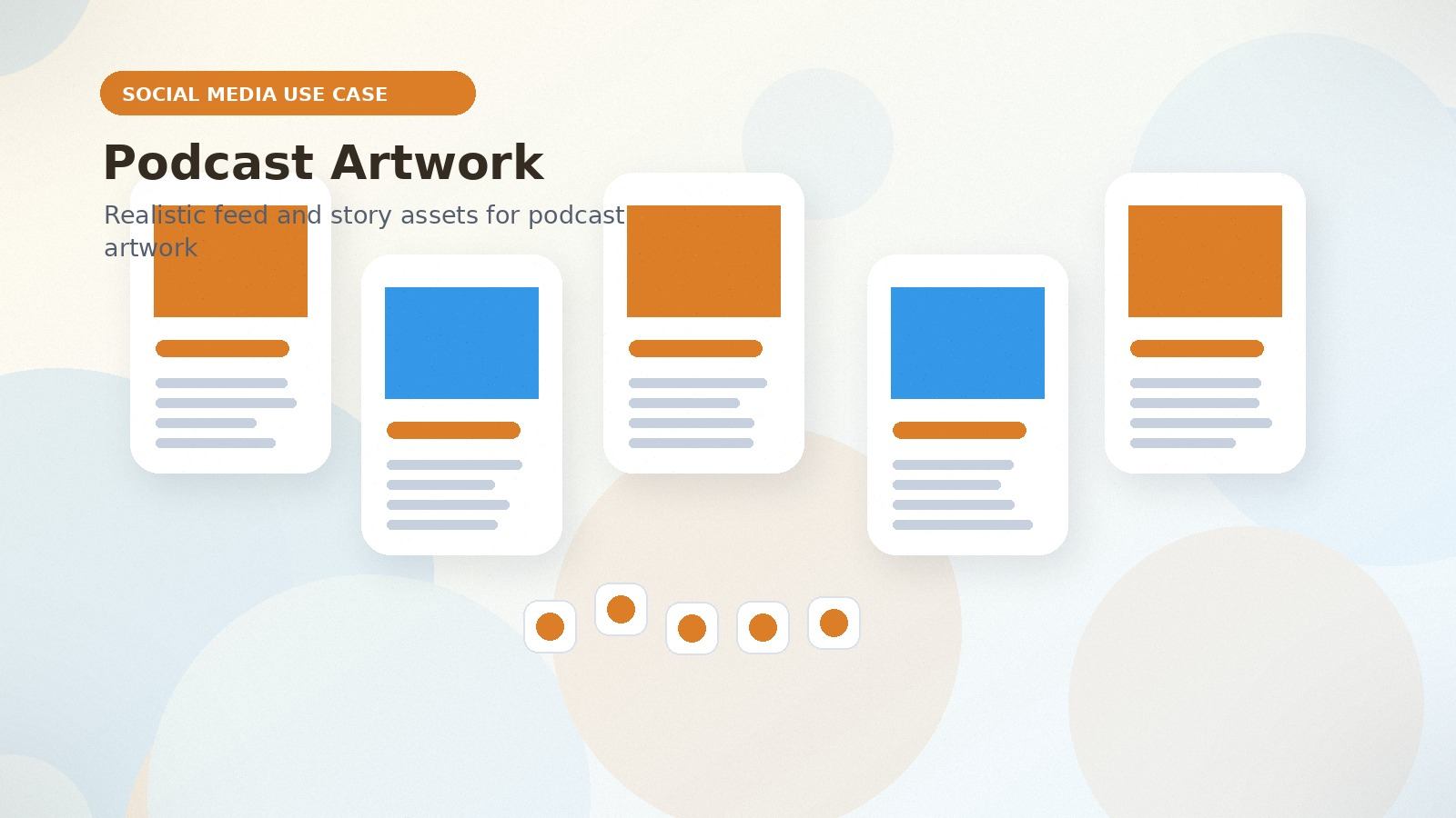 Podcast Artwork realistic social media use case visual for podcast artwork