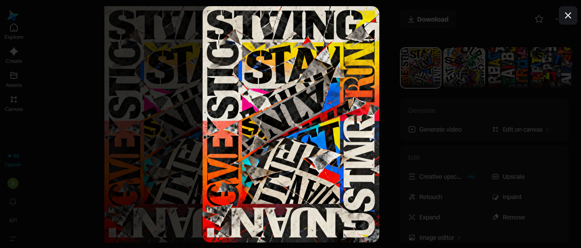 Typography poster design ideas: Distorted & abstract typography