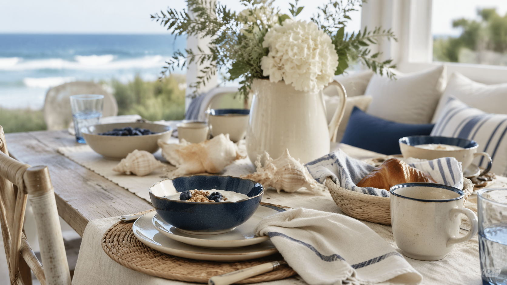 Dreamina Küstengroßmutter ästhetische Aufforderung Beispiel 2: Coastal Cottage Kitchen