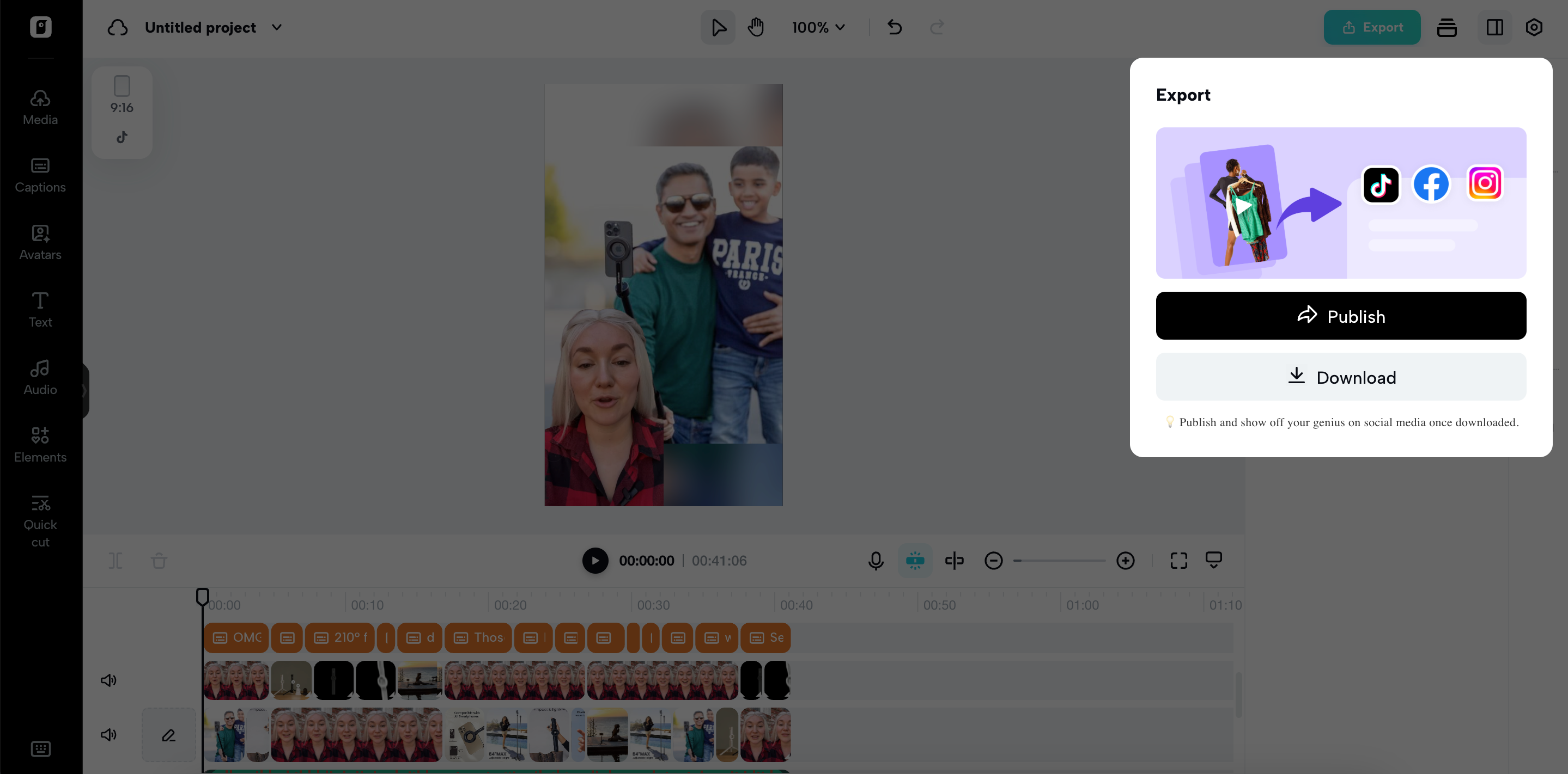 Export and share it