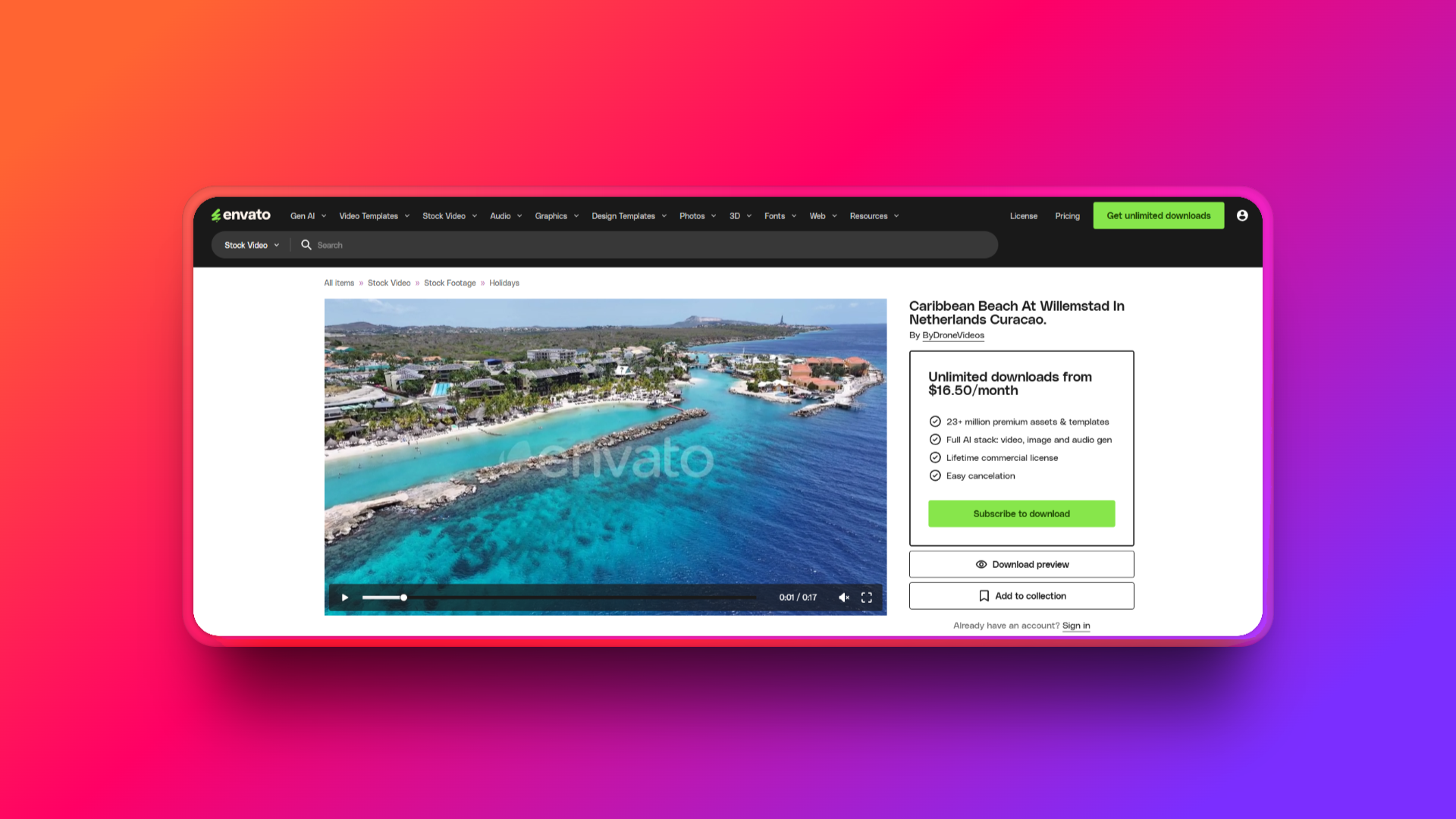 Envatoで旅行に関するストック映像を見つける