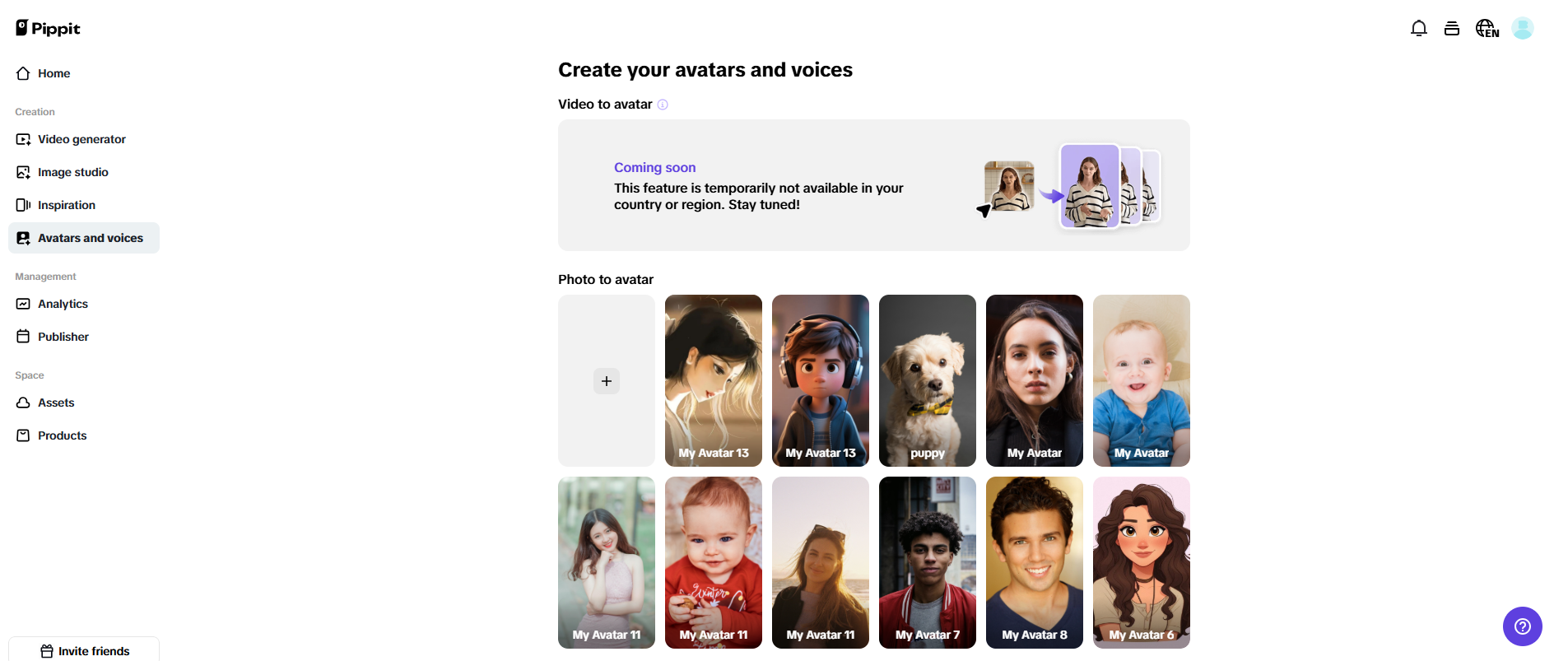 Create lifelike avatars
