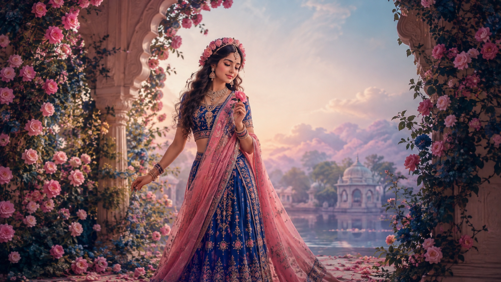 chatgpt radha rani prompt example — Family-friendly celebration scene