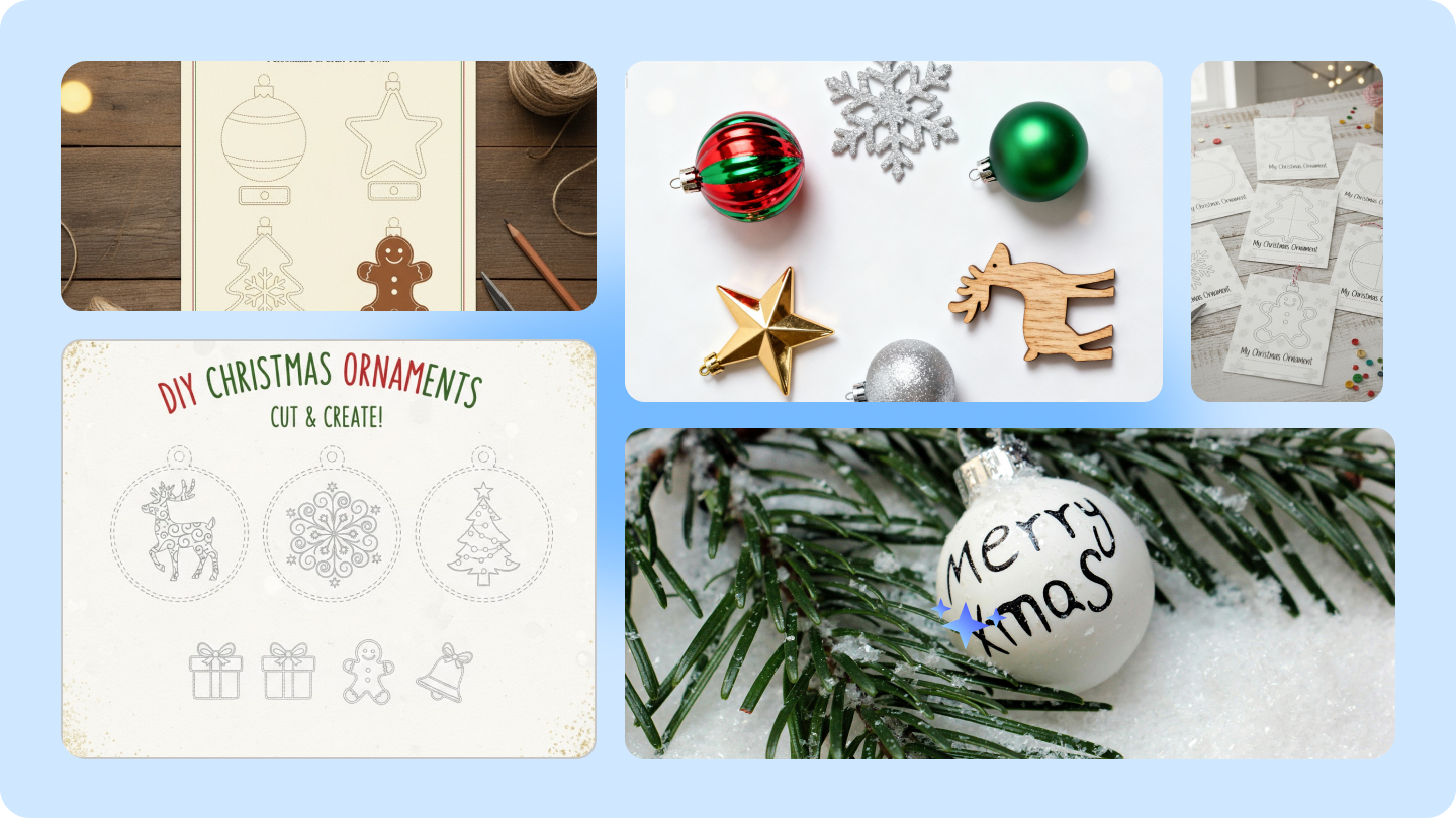 Christmas ornament template 