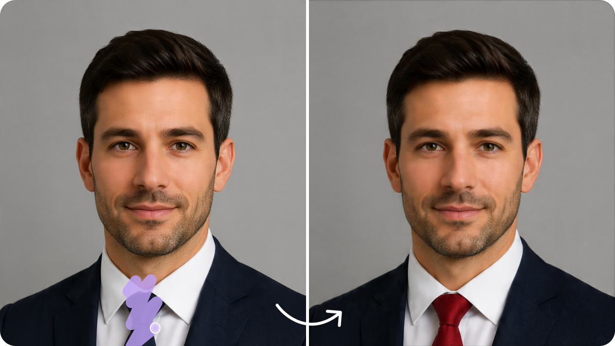 Personalize cada detalhe com IA edição interativa