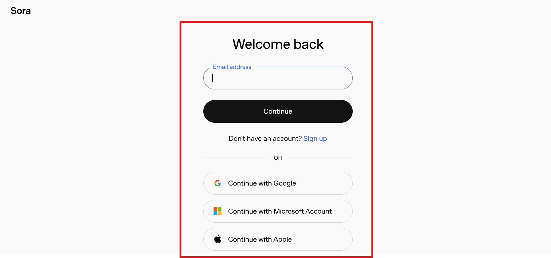 Inicia sesión en Sora AI