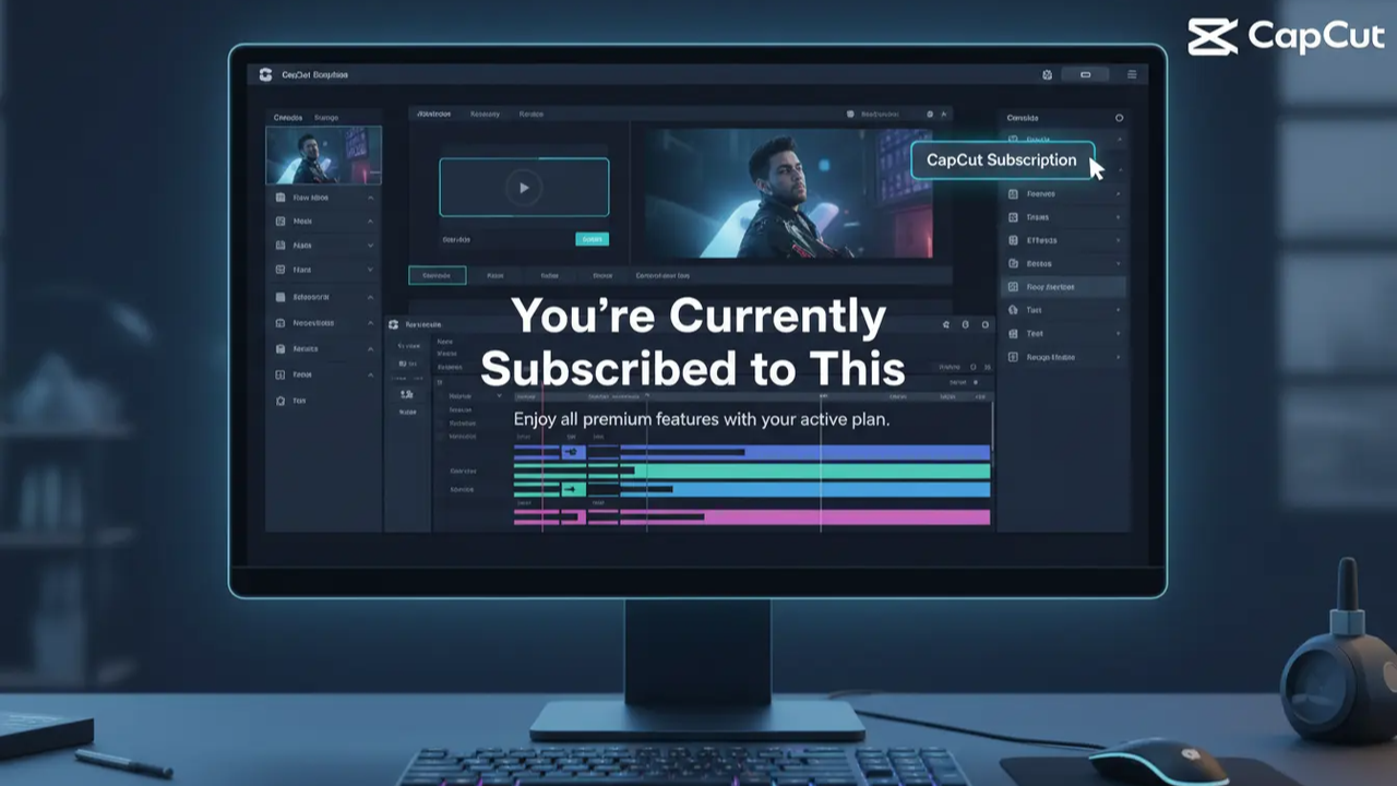 already subscribed notice on CapCut