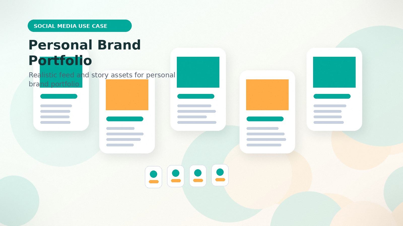 Personal Brand Portfolio realistic social media use case visual for personal brand portfolio