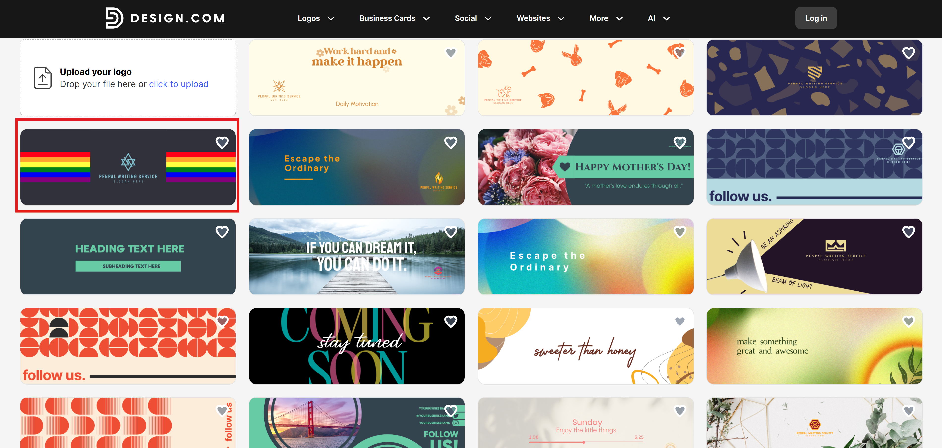 Design.com: Tumblr-Banner-Vorlage