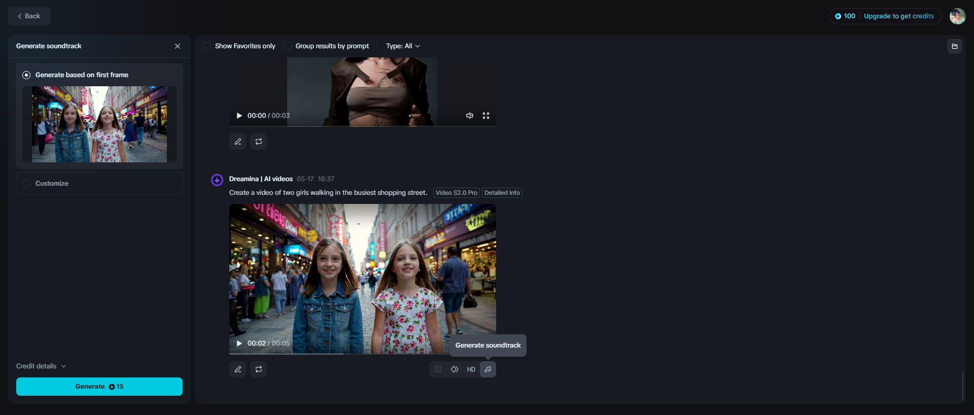 Soundtrack generieren