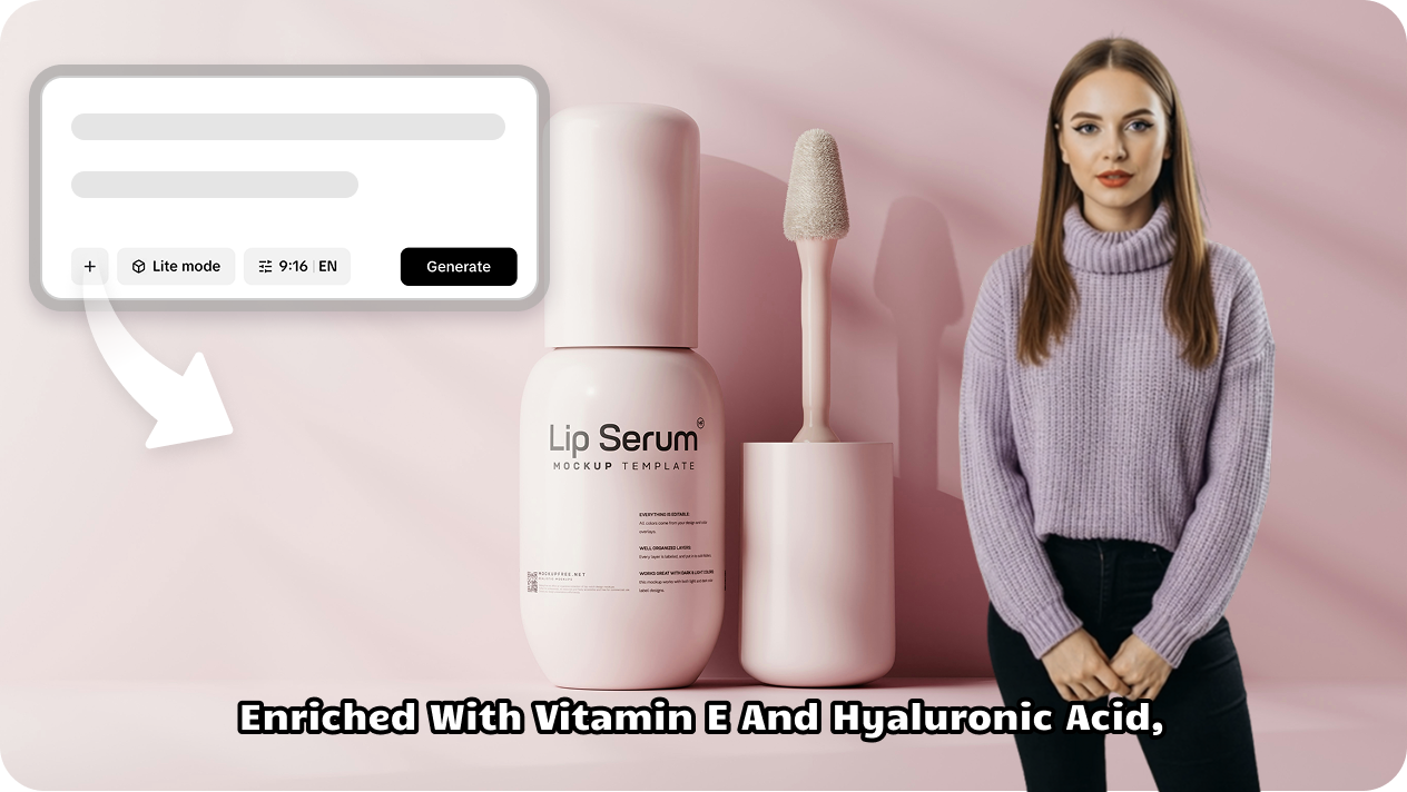 AI video generator in Pippit for TikTok ads