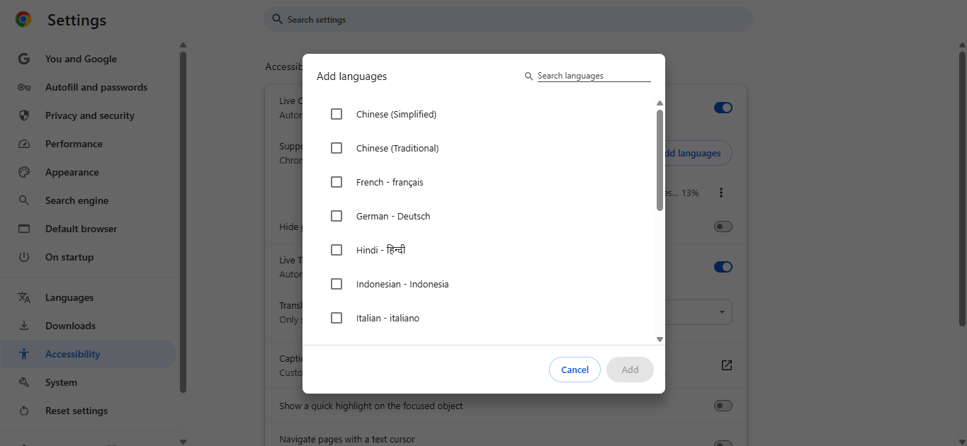 Ihre Sprache hinzufügen