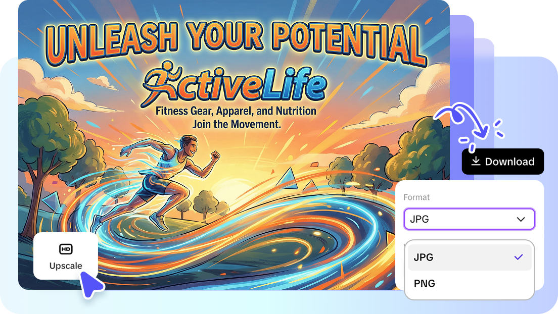 Upscale and export in high-quality