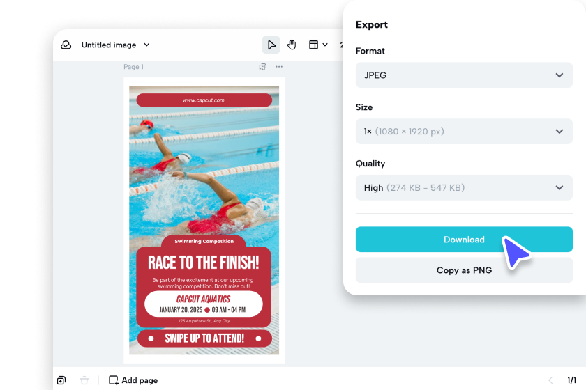 Download and share your design
