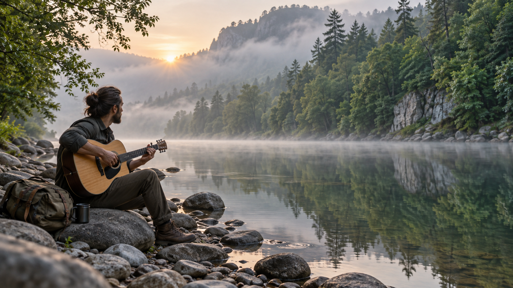 water songs video: Riverbank Morning Song