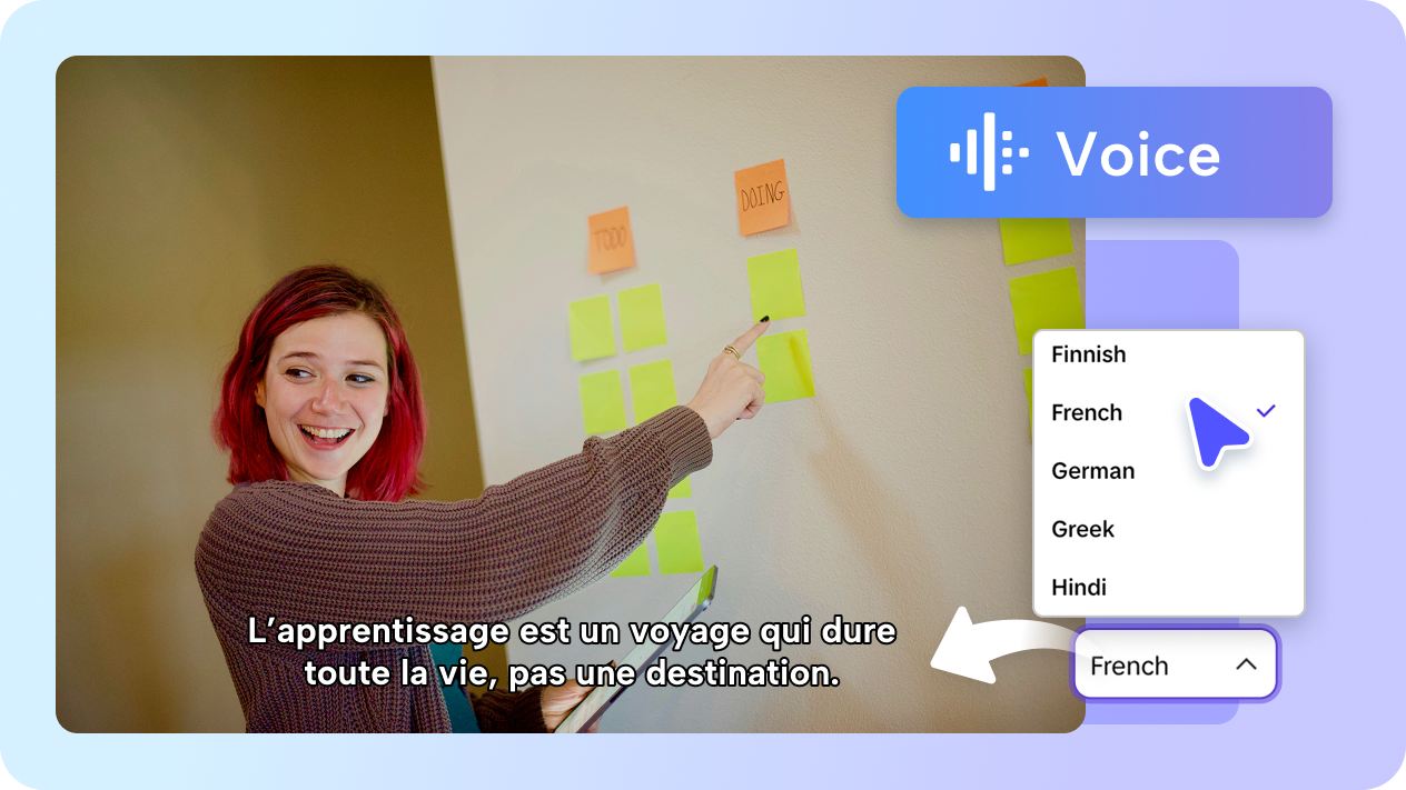 Multi-lingual educational video support