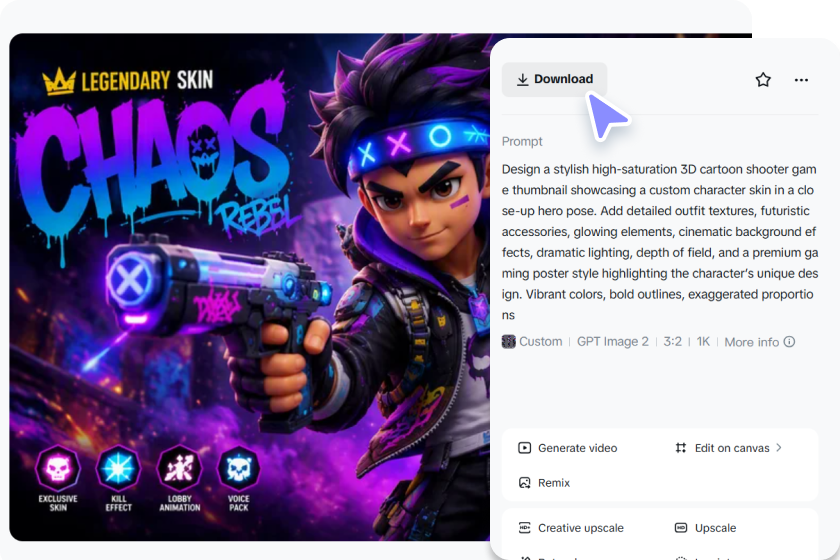 Modifiez, exportez et partagez votre vignette de jeu