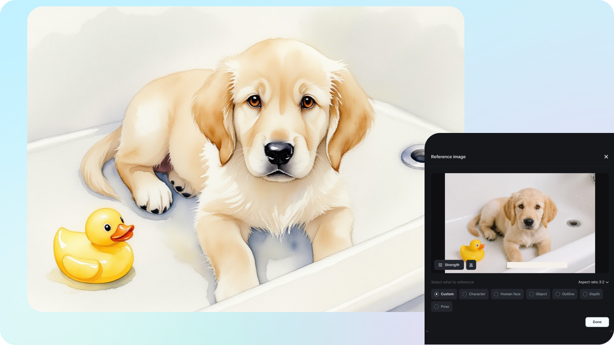 turn photo into watercolor