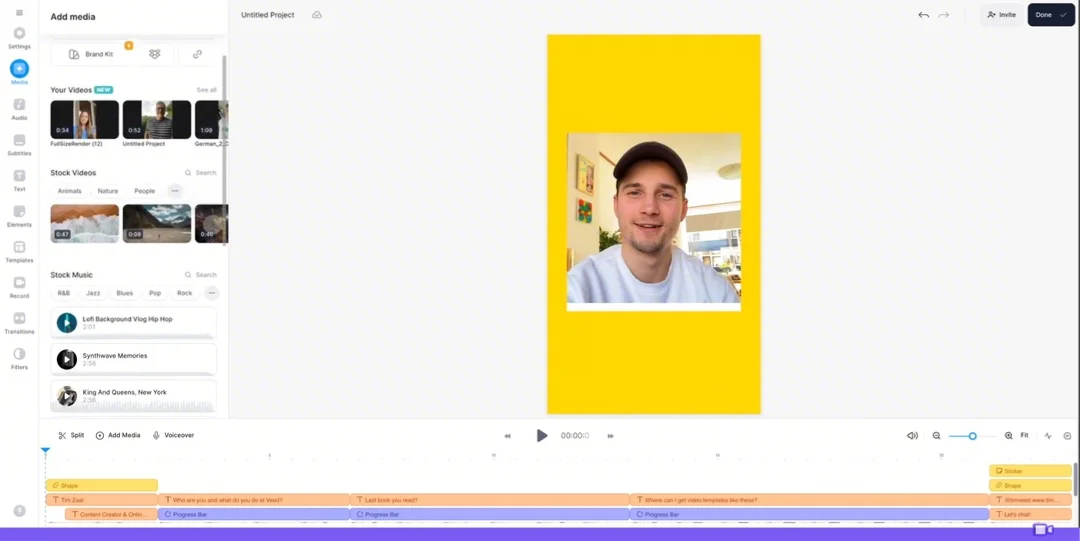 các ứng dụng như Invideo AI miễn phí