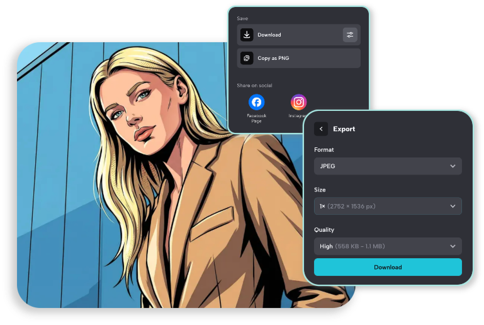 Export and Share