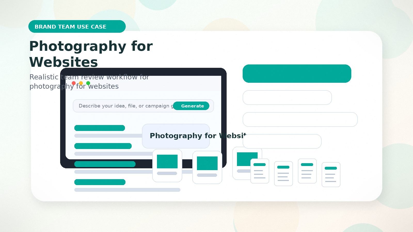 Photography for Websites realistic brand team use case visual for photography for websites