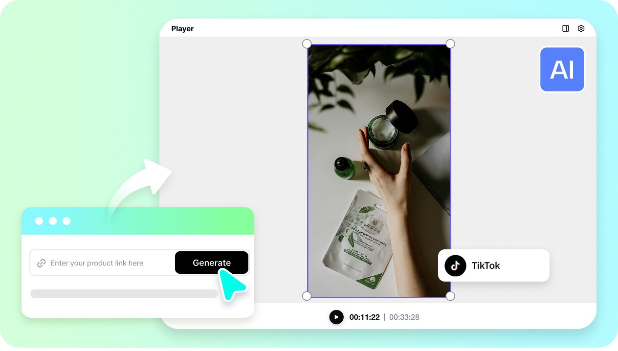 使用AI影片生成器創建流行的TikTok影片