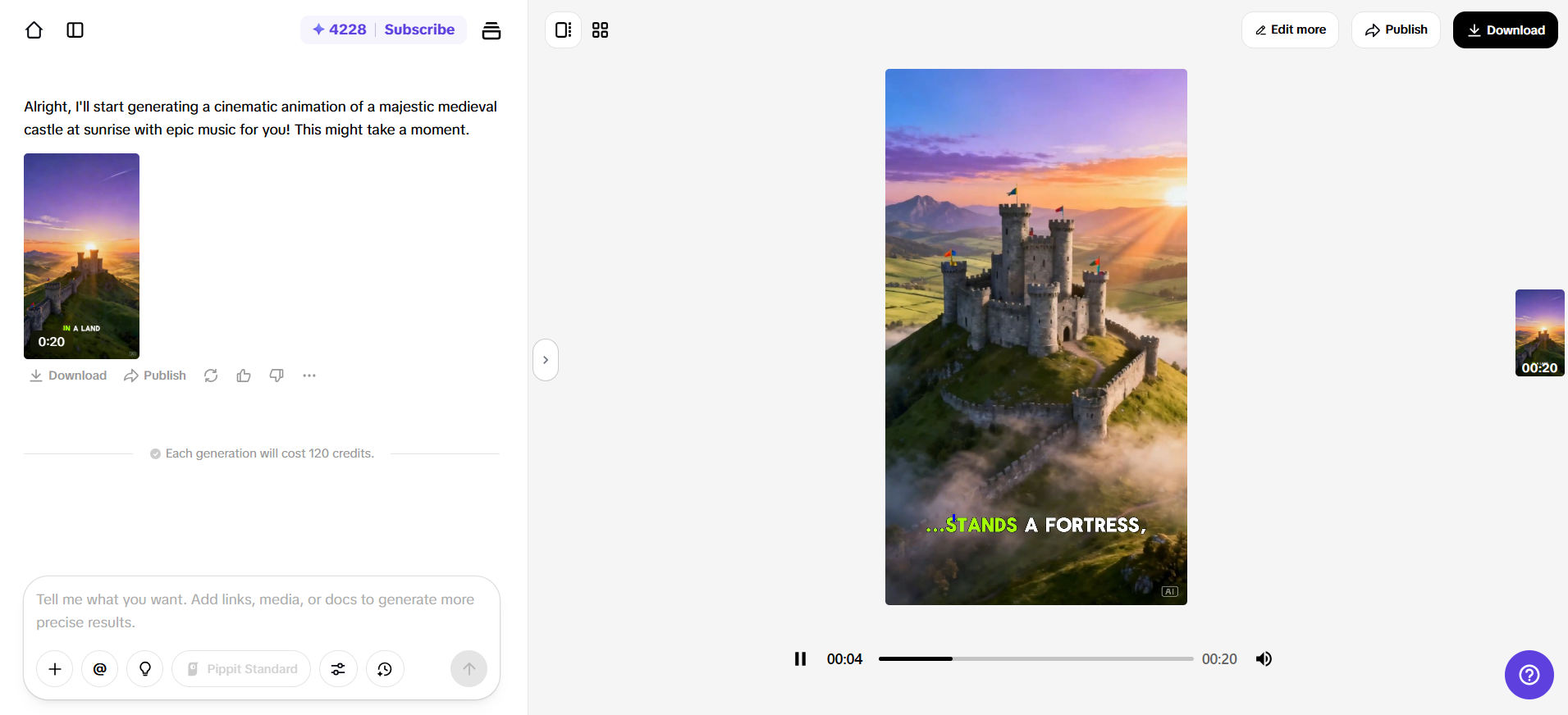 動画をカスタマイズしてダウンロードする