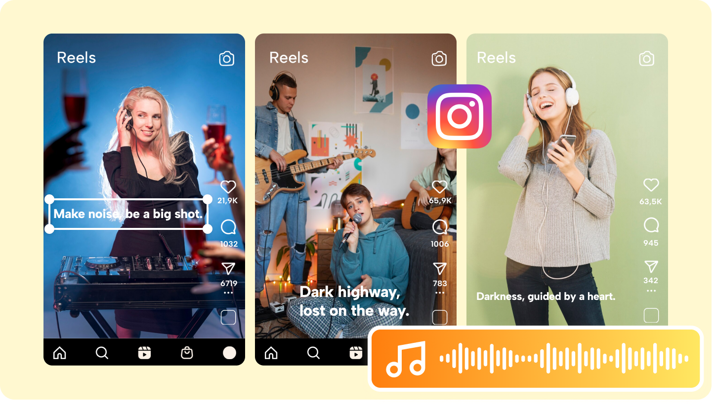 How to make lyrical reels on Instagram