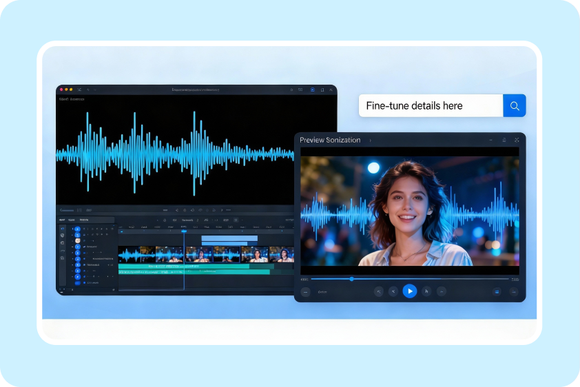 Fully customizable audio-visual synchronization