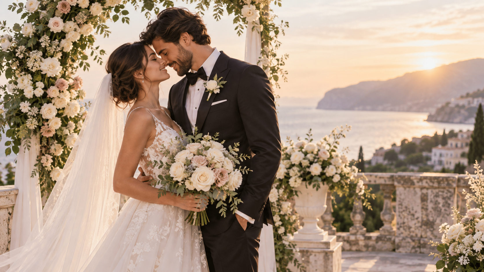 an original romantic wedding photo