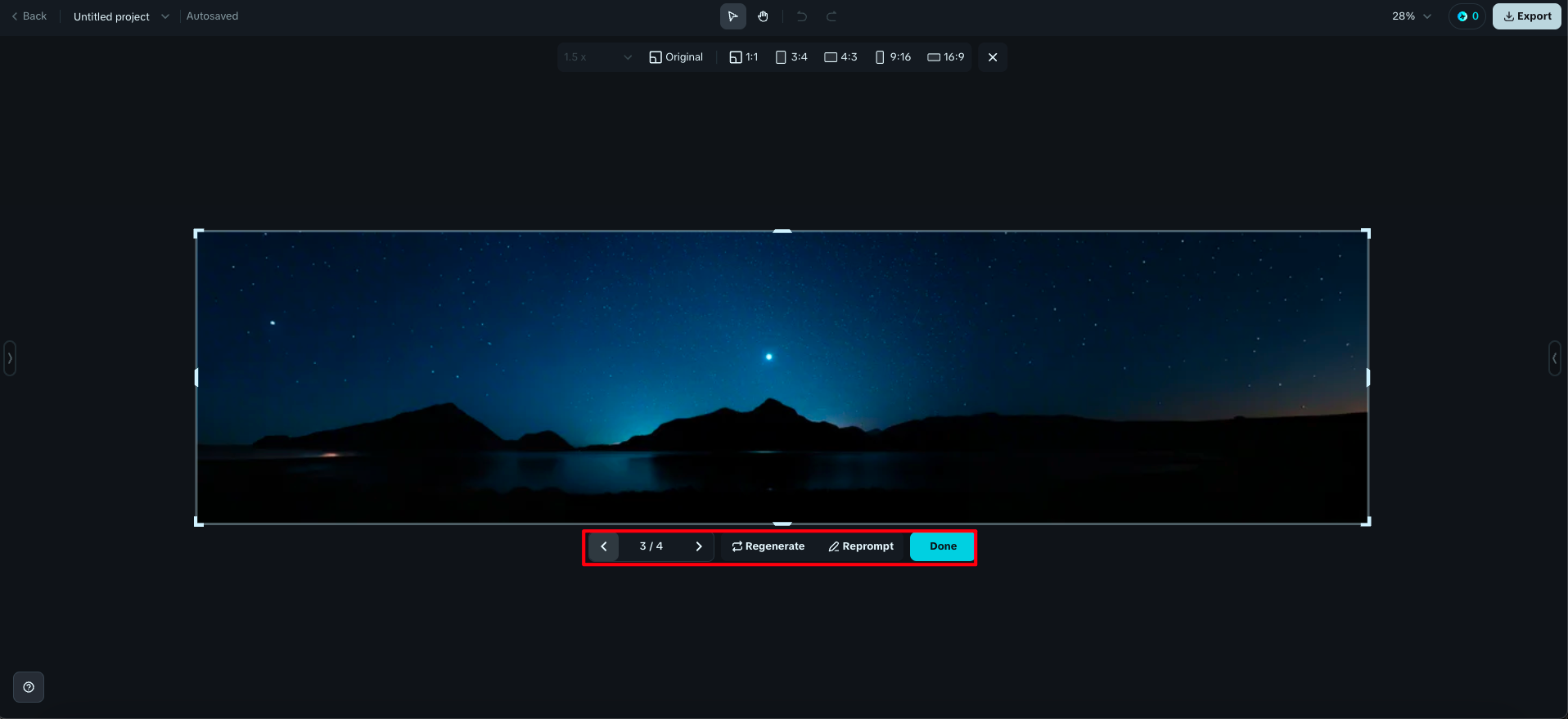 Utilice Expandir para ajustar la imagen del banner