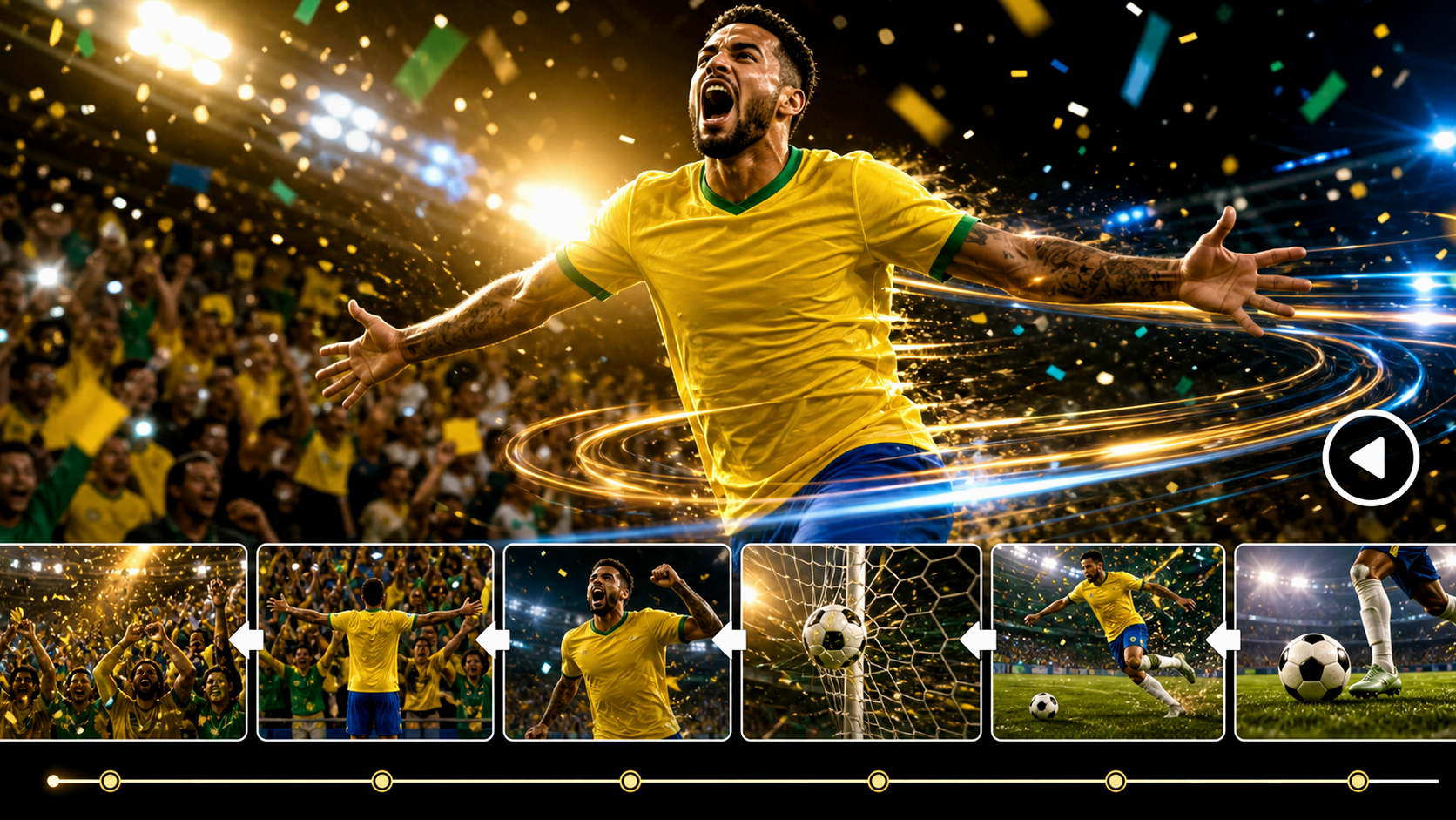 World Cup AI Celebration Video Generator prompt first image