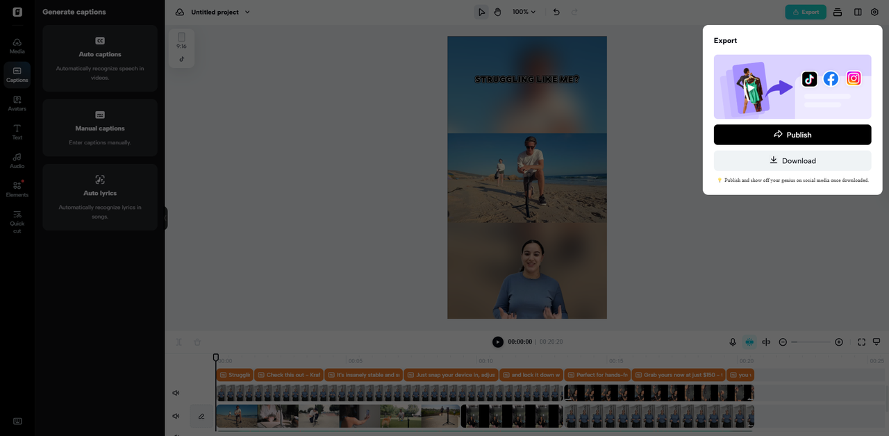 Export your video