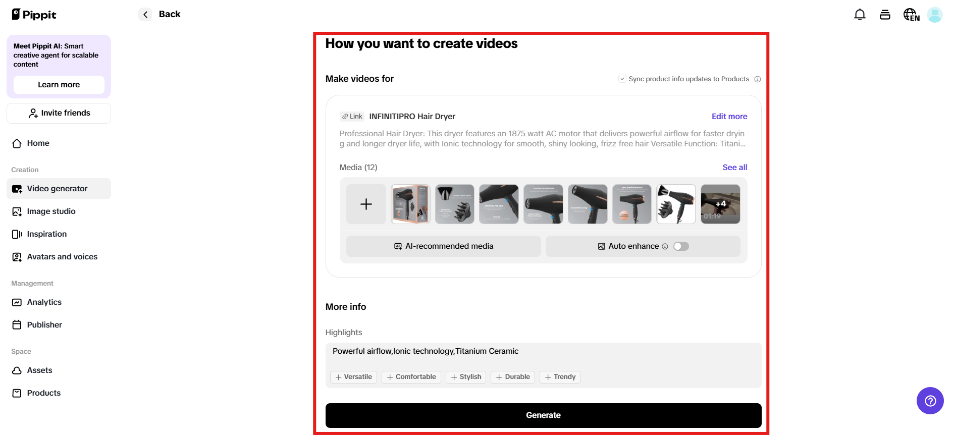 How you want to create videos