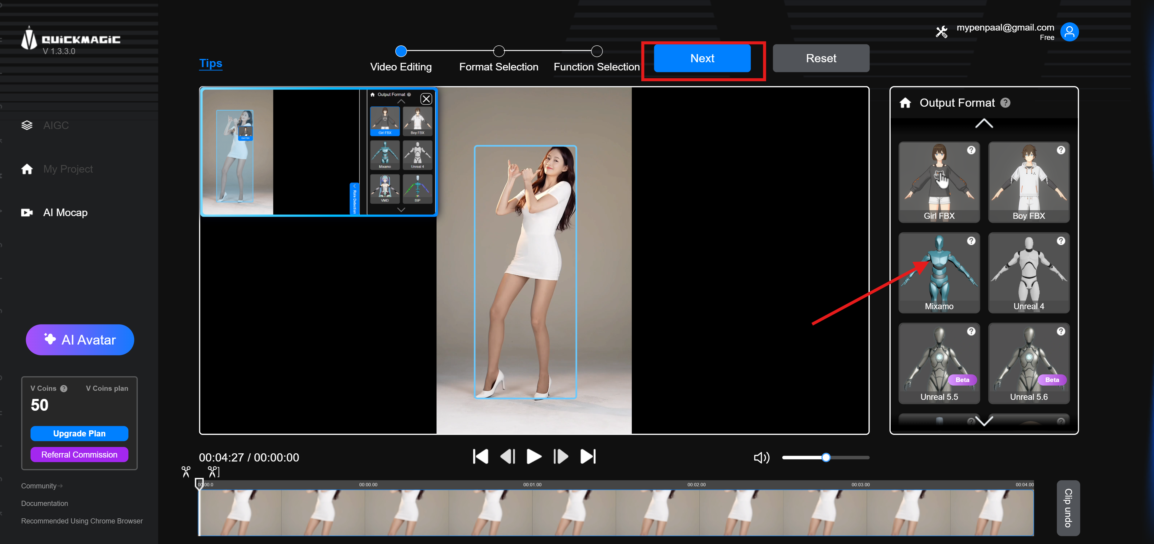 Make motion video with online editor