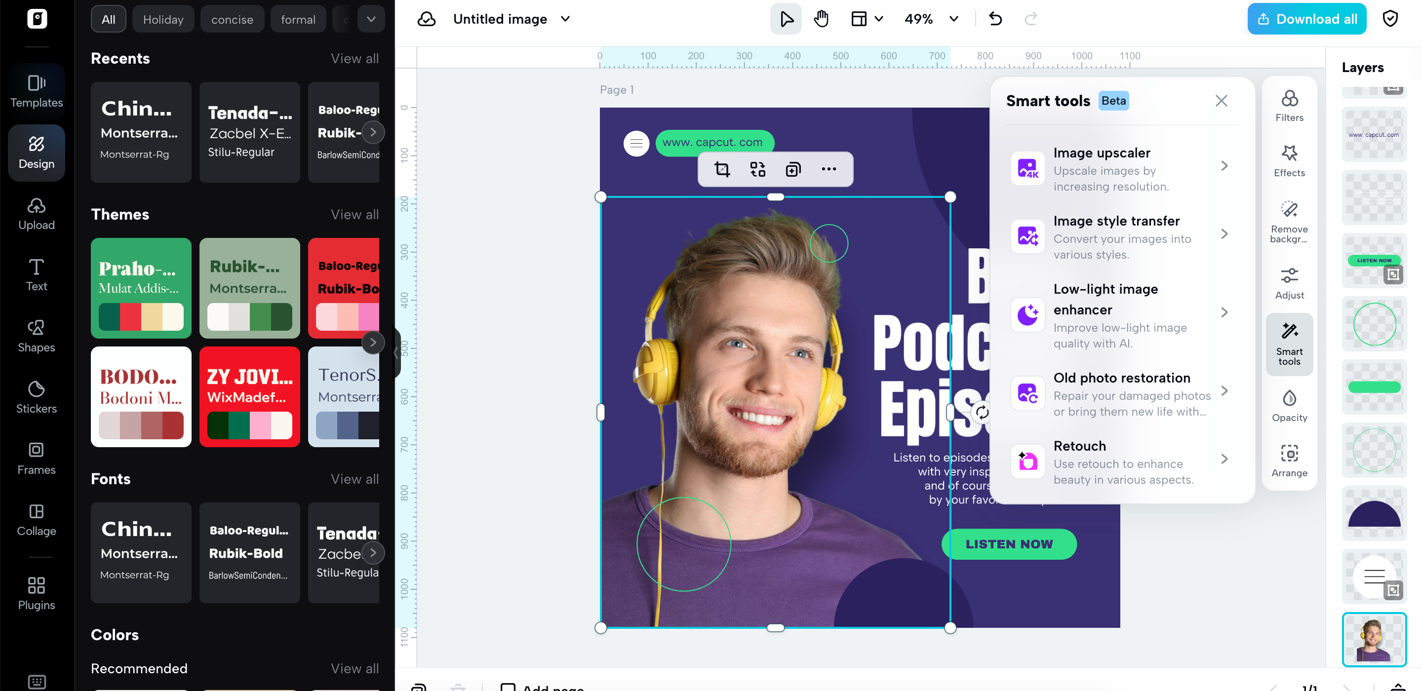 Create thumbnail for your video podcast