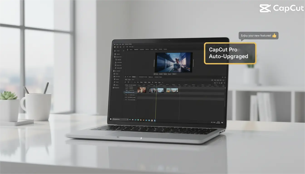 auto-upgraded to CapCut Pro