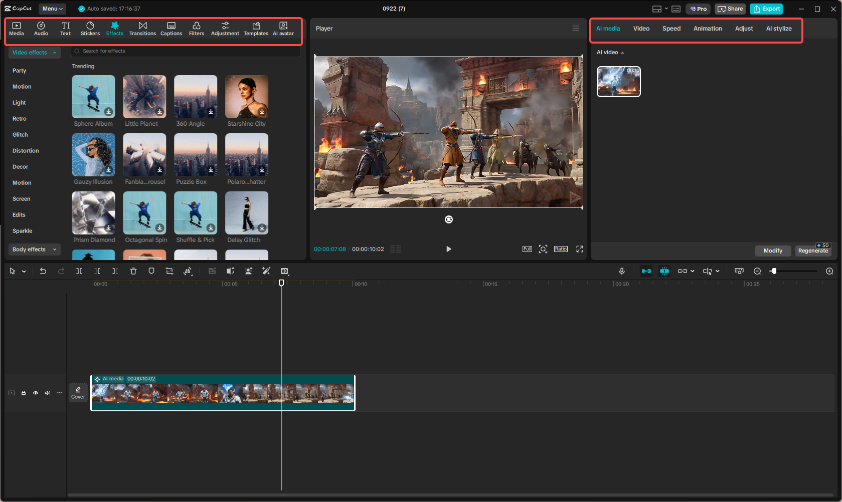 Edit the generated game video