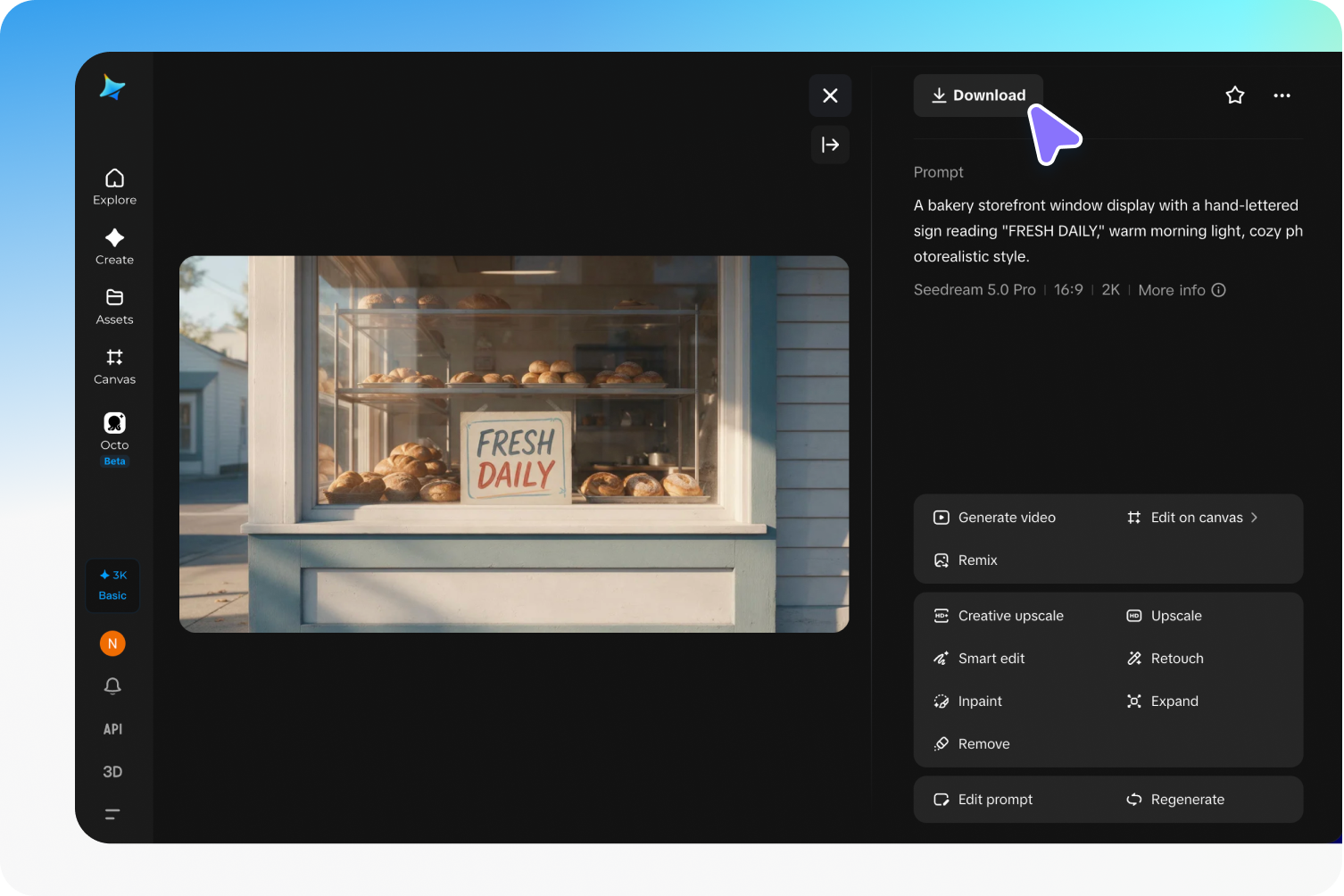 Review and download your image