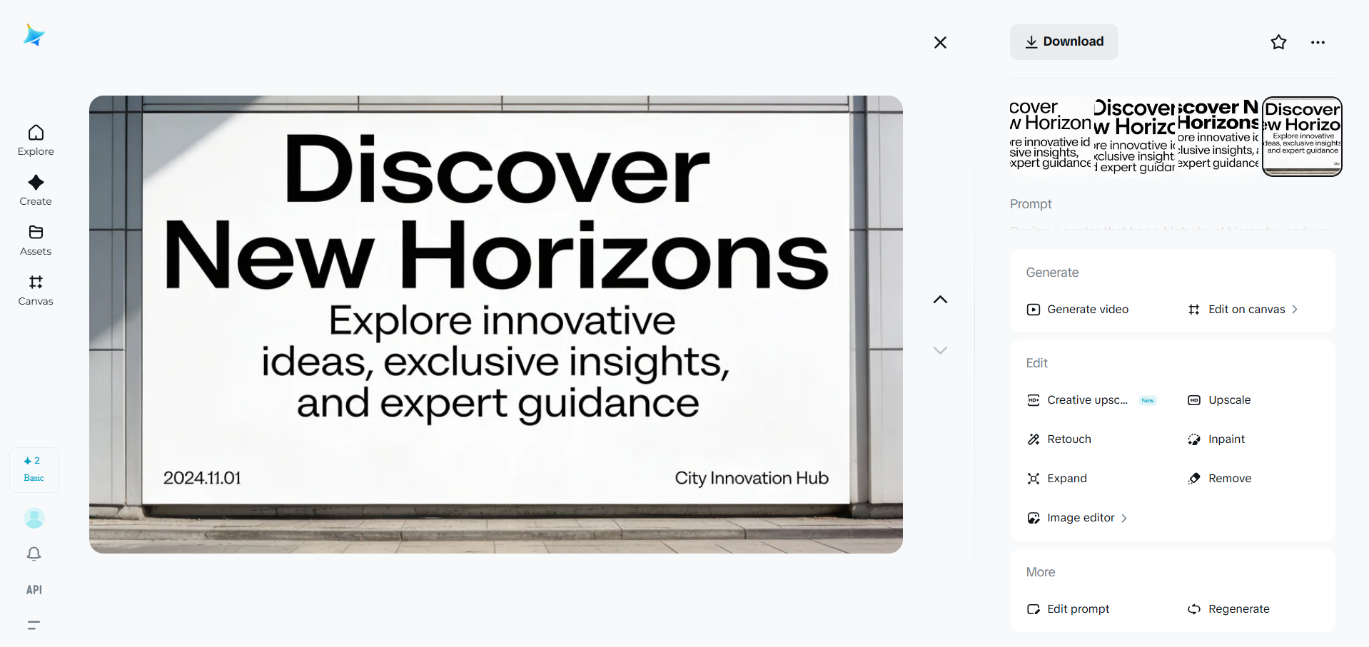 โปสเตอร์แสดงลำดับชั้นภาพสูง